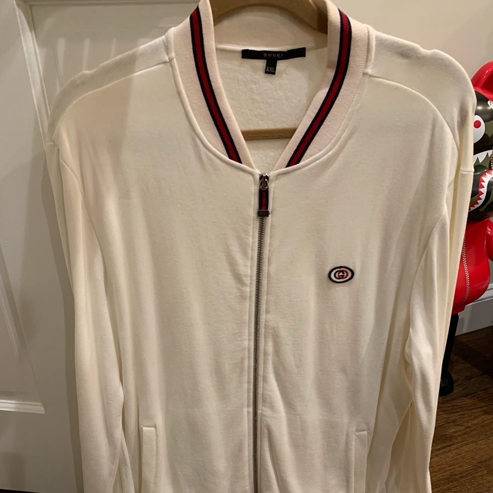 Gucci zip down sweater